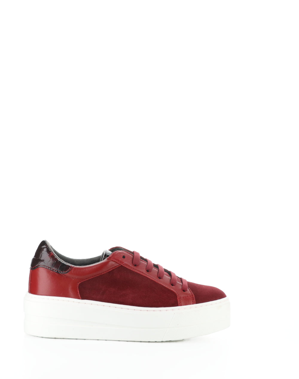 MAUDE SANGRIA/ROJO SANGRE SUEDE/CORDERO/CHAROL FANTASY