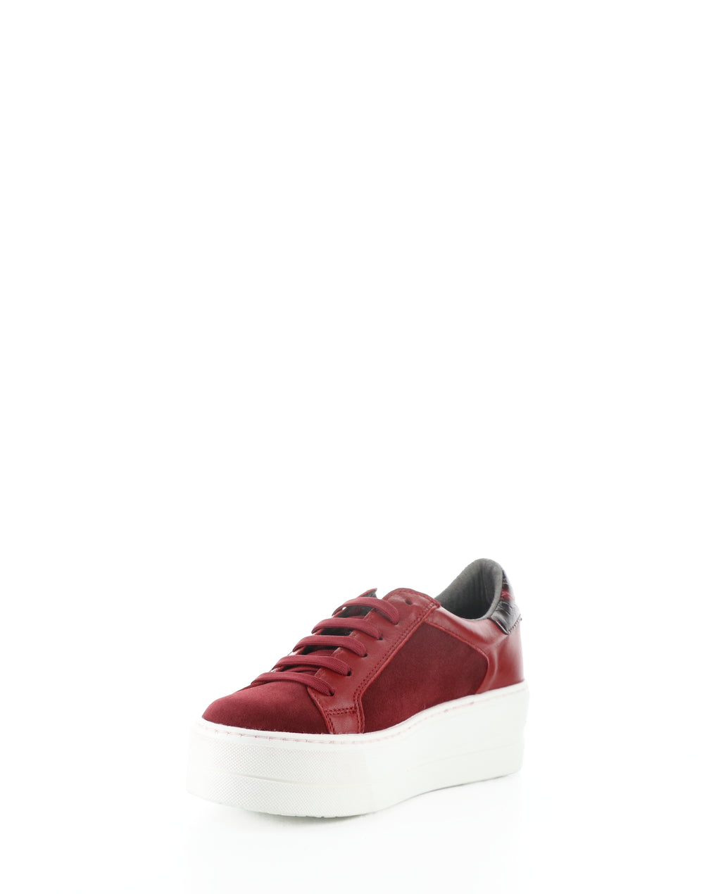 MAUDE SANGRIA/ROJO SANGRE SUEDE/CORDERO/CHAROL FANTASY