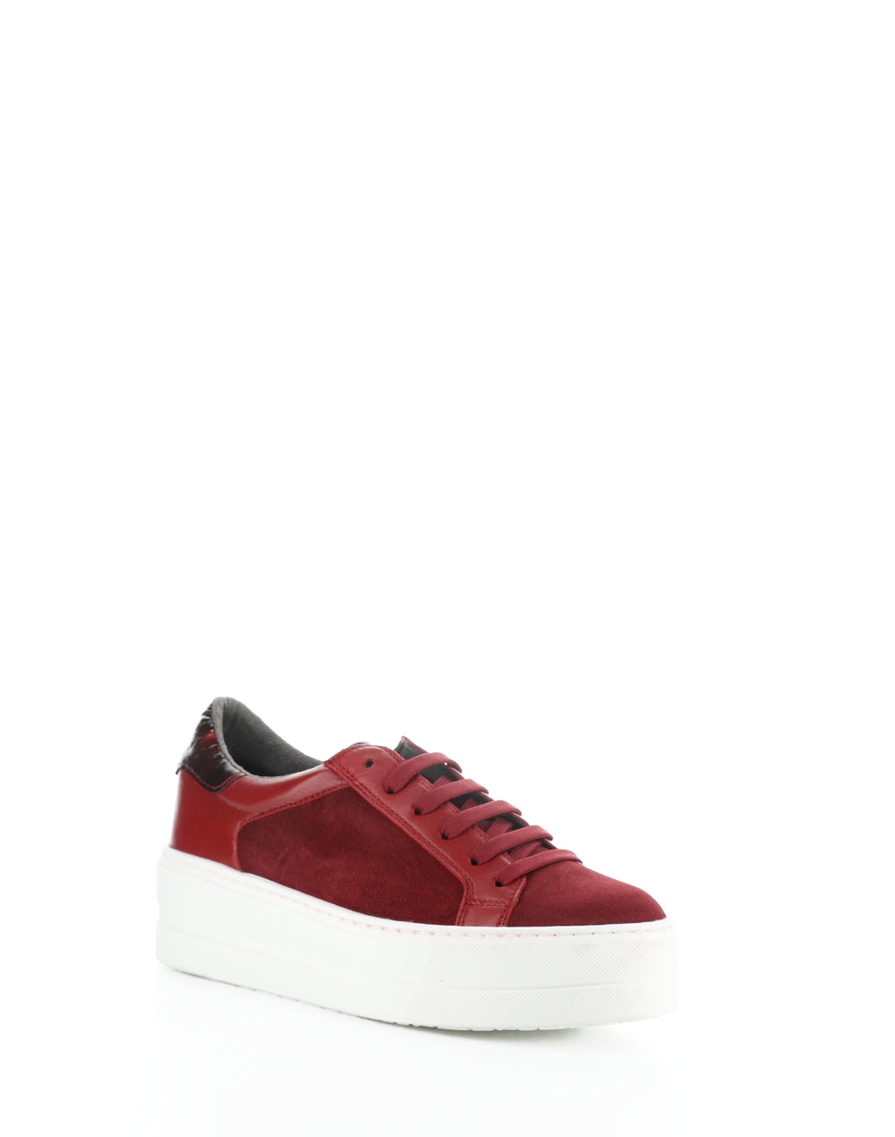 MAUDE SANGRIA/ROJO SANGRE SUEDE/CORDERO/CHAROL FANTASY
