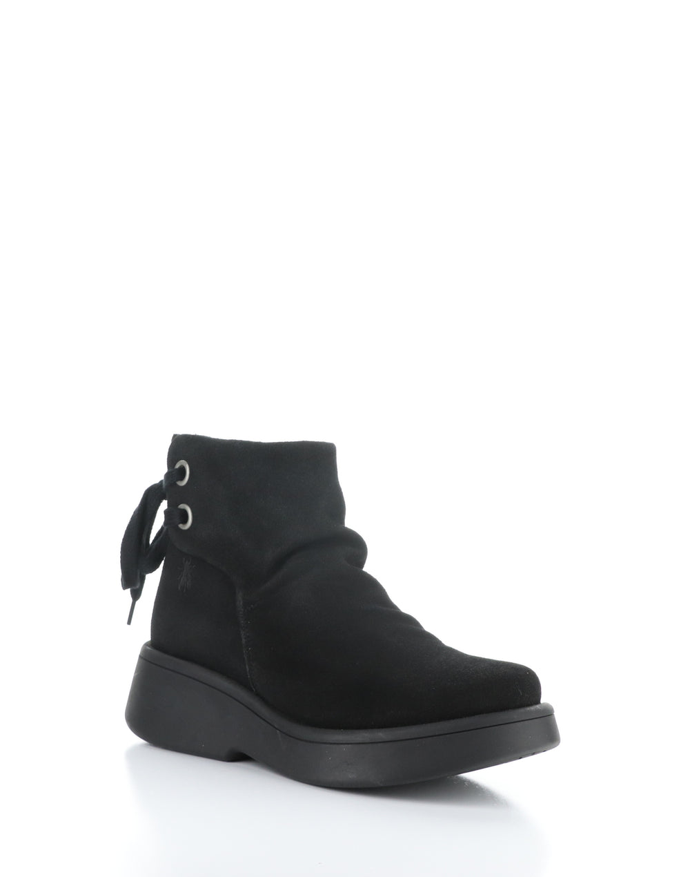 MEBS189FLY BLACK Round Toe Boots