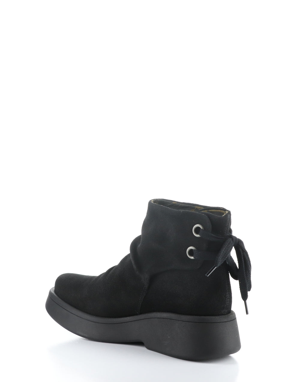 MEBS189FLY BLACK Round Toe Boots