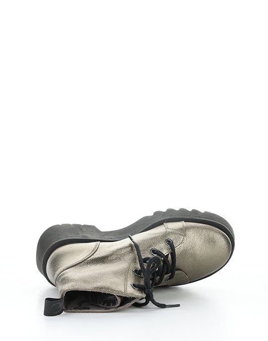 Metz788Fly 008 Dk Gold Round Toe Boots