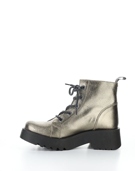 Metz788Fly 008 Dk Gold Round Toe Boots