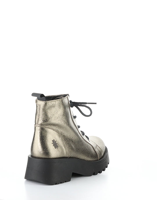 Metz788Fly 008 Dk Gold Round Toe Boots