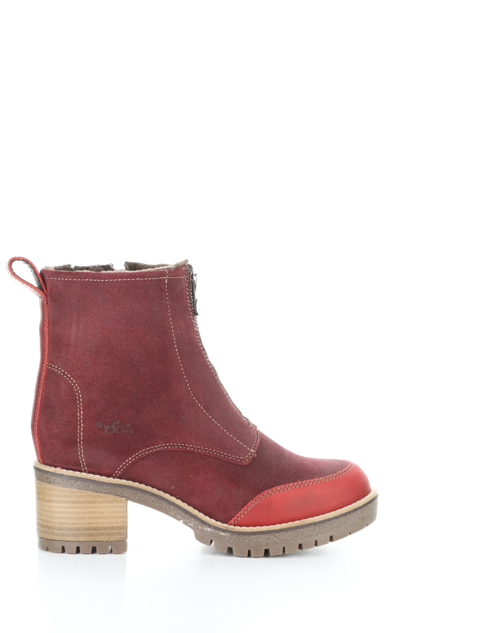 Munro Red/Sangria Round Toe Boots