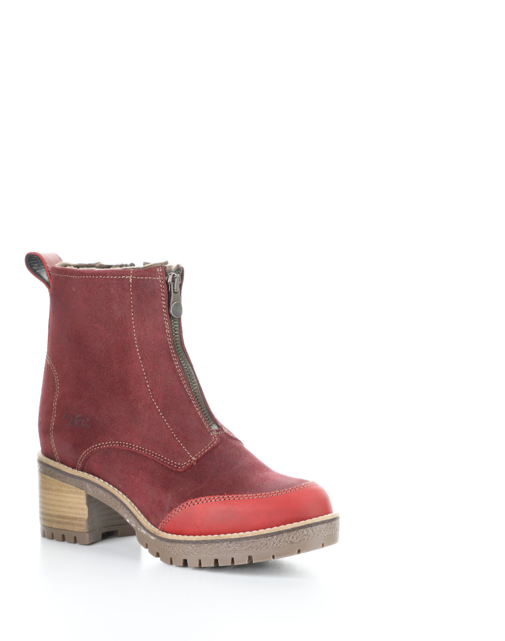 Munro Red/Sangria Round Toe Boots