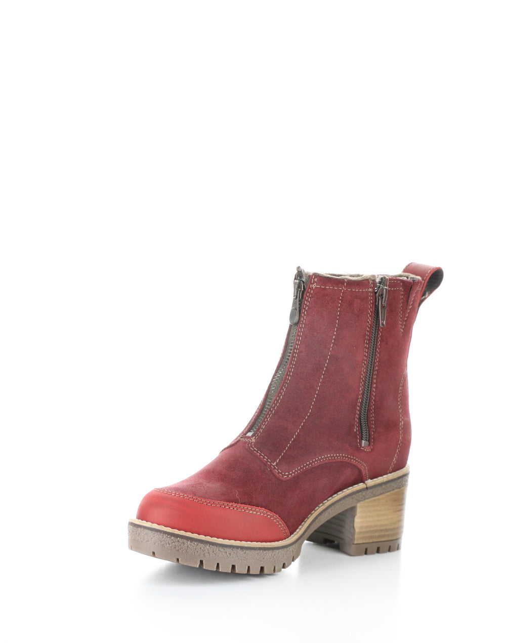 Munro Red/Sangria Round Toe Boots