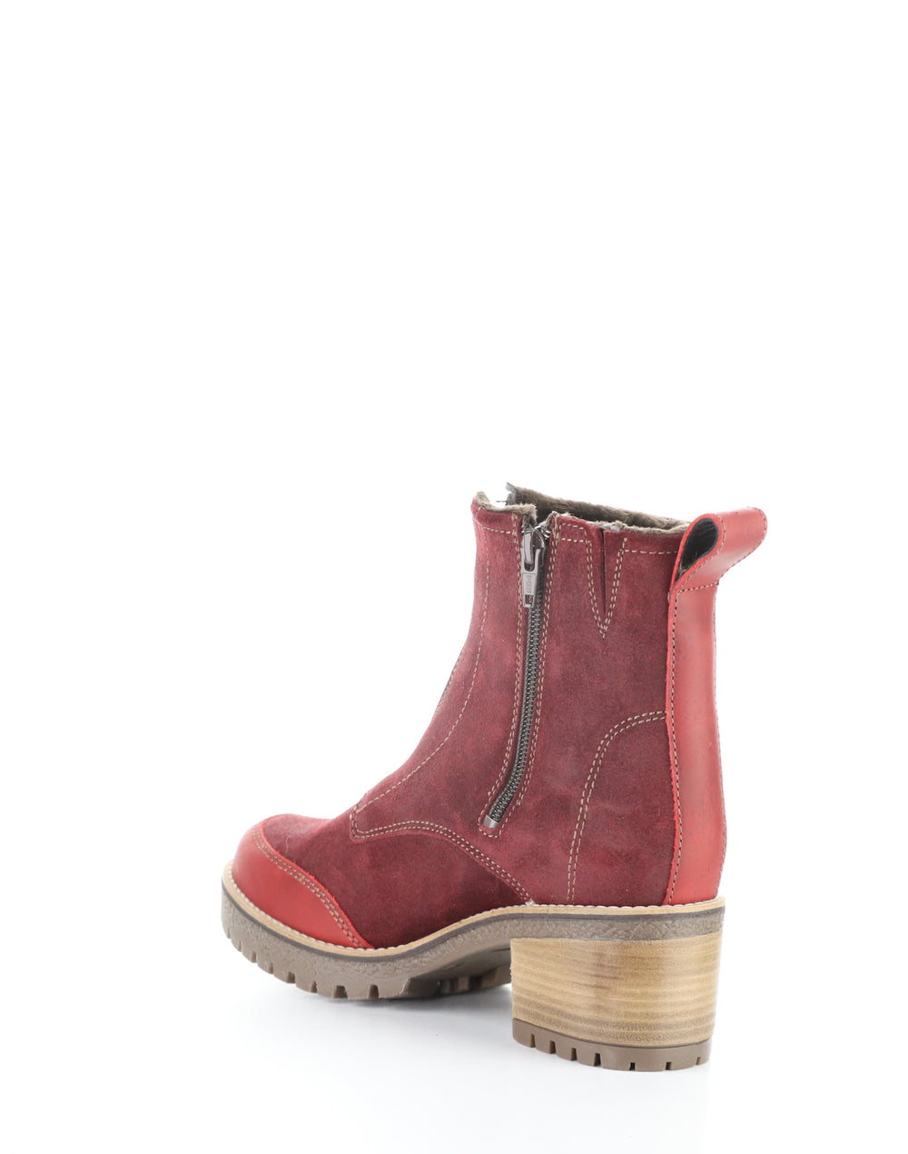 Munro Red/Sangria Round Toe Boots