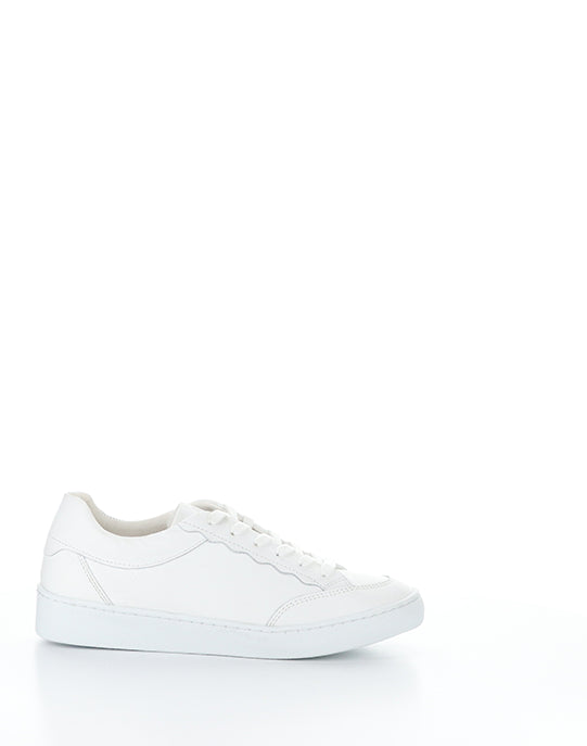 Myra White Round Toe Shoes