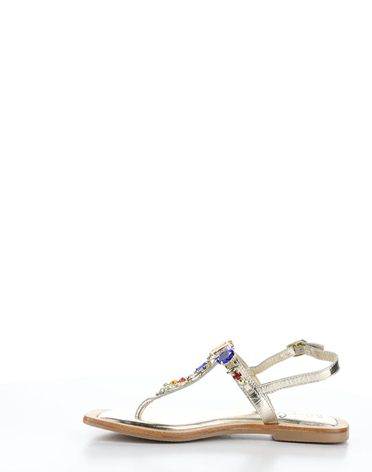 OTU GOLD LEATHER/JEWELS