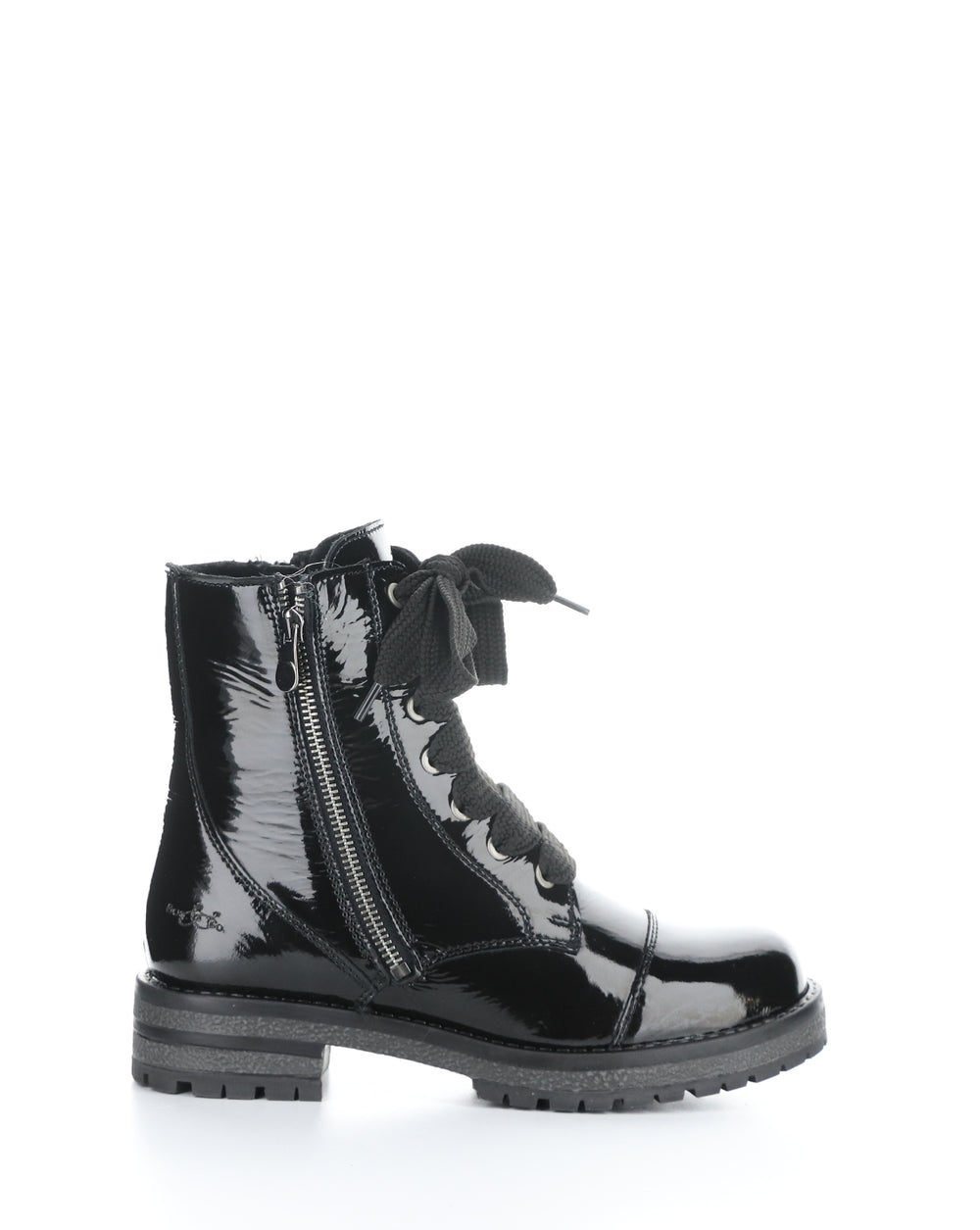 PAULIE BLACK ROUND TOE BOOTS