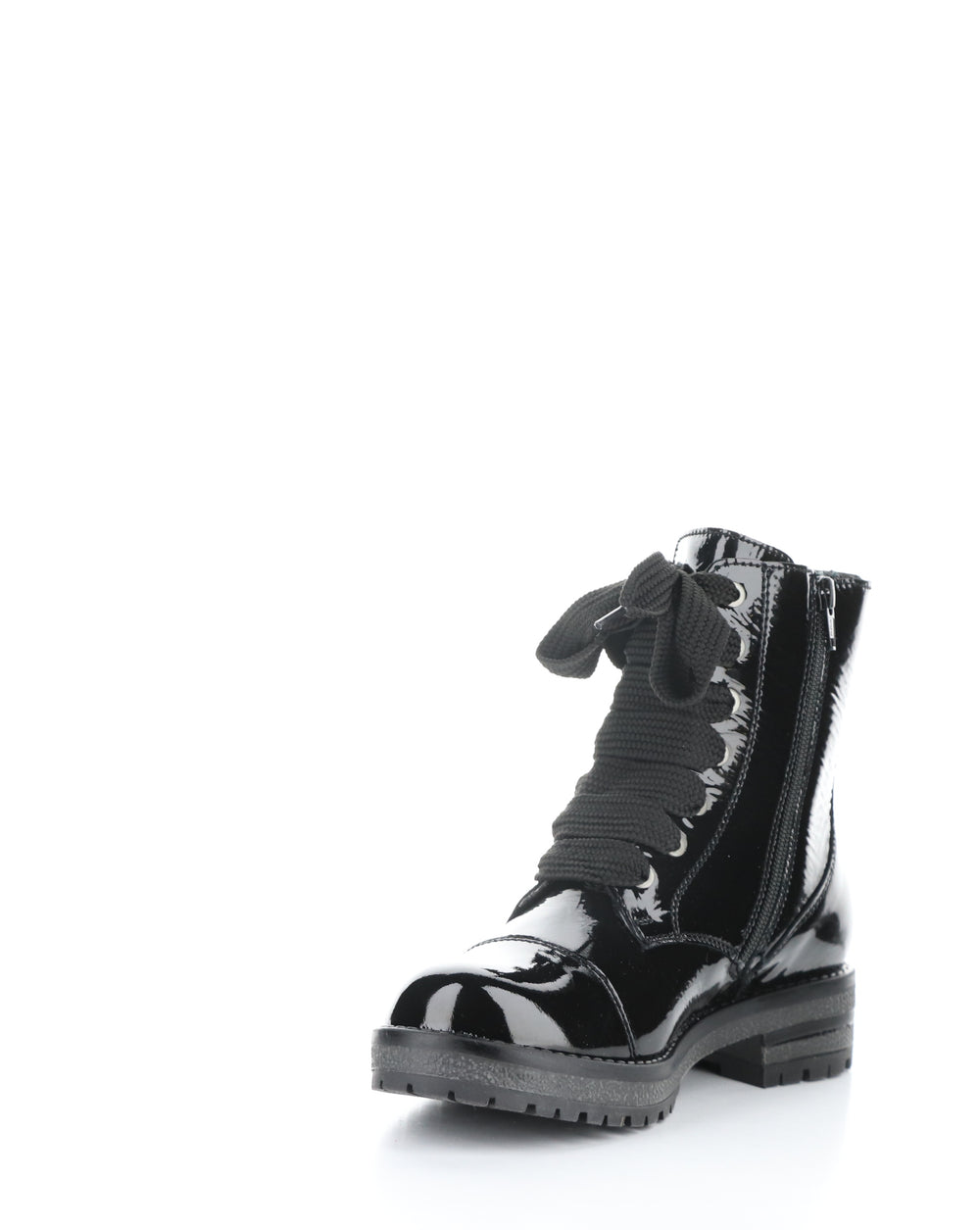 PAULIE BLACK ROUND TOE BOOTS