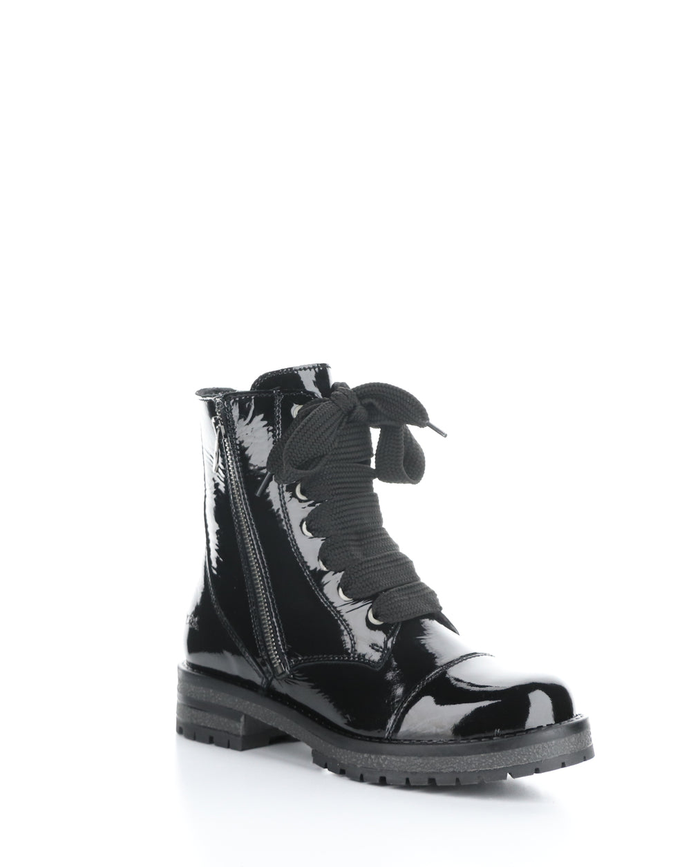 PAULIE BLACK ROUND TOE BOOTS