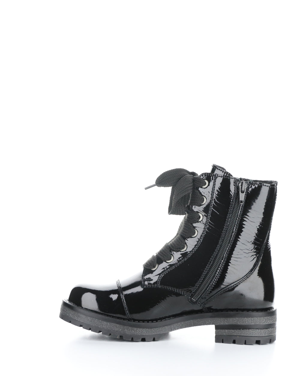 PAULIE BLACK ROUND TOE BOOTS