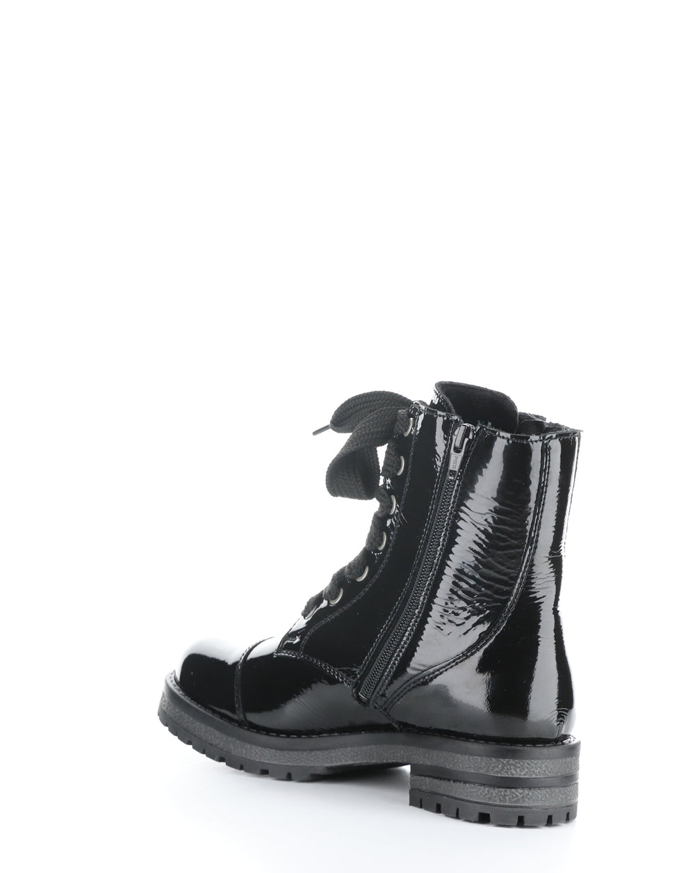 PAULIE BLACK ROUND TOE BOOTS