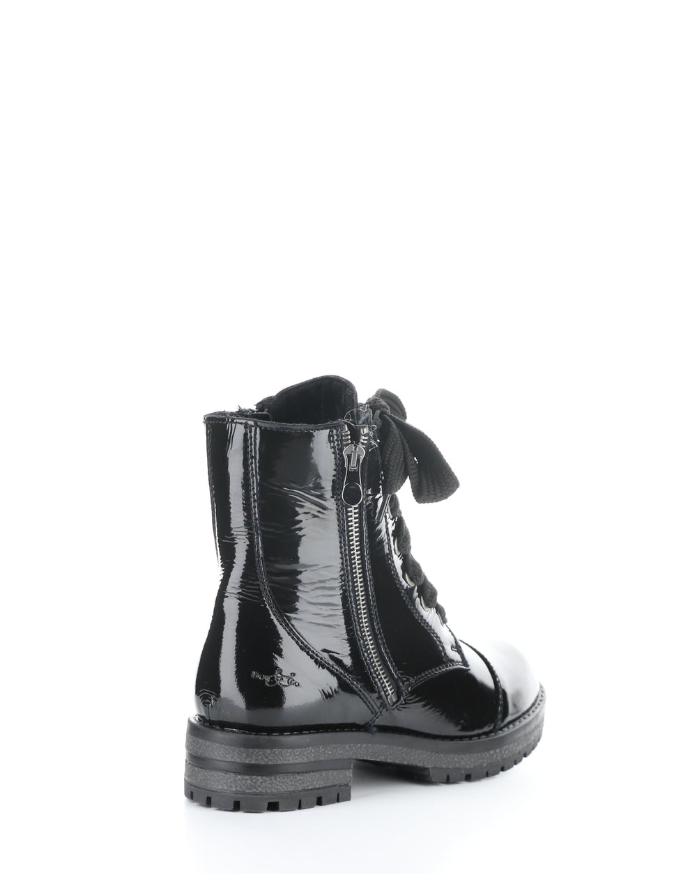 PAULIE BLACK ROUND TOE BOOTS