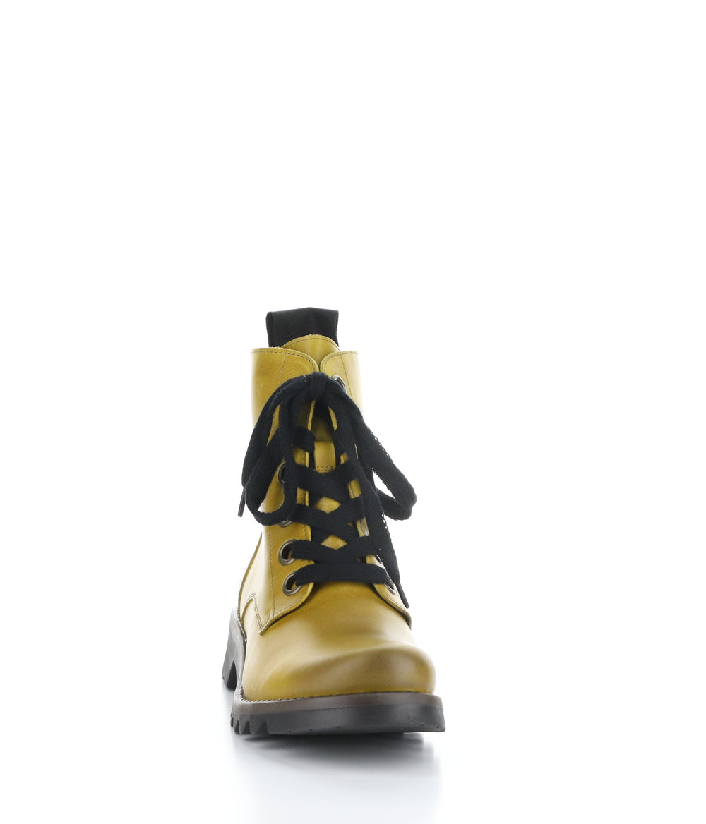 Ragi539Fly 030 Mustard Lace-Up Boots