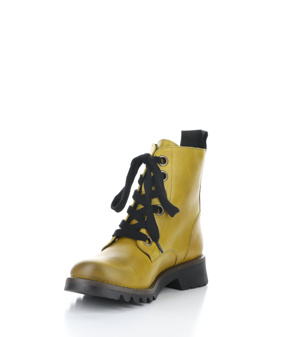 Ragi539Fly 030 Mustard Lace-Up Boots