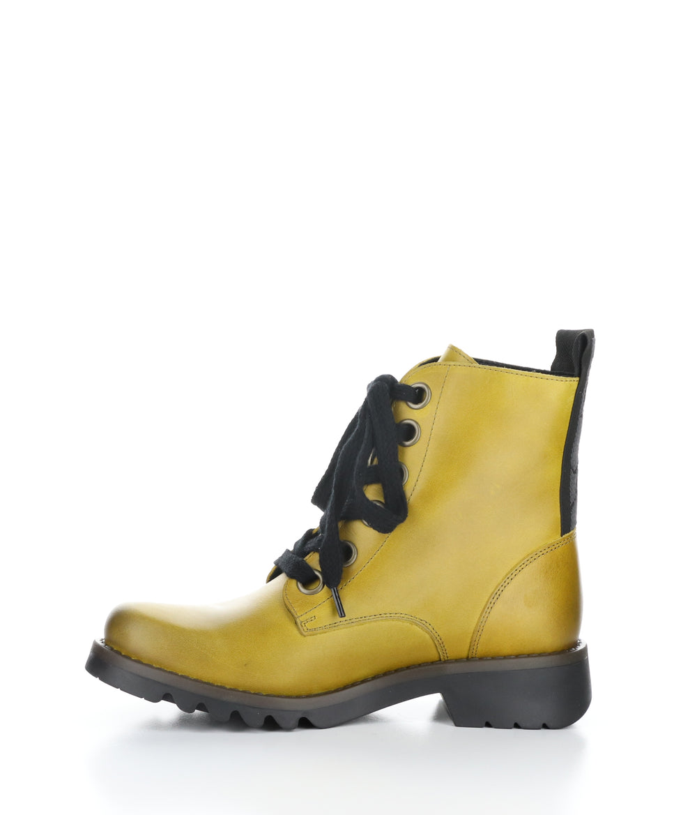 Ragi539Fly 030 Mustard Lace-Up Boots