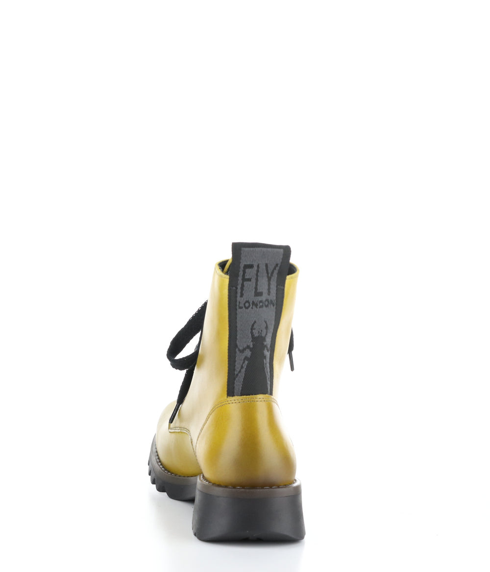 Ragi539Fly 030 Mustard Lace-Up Boots