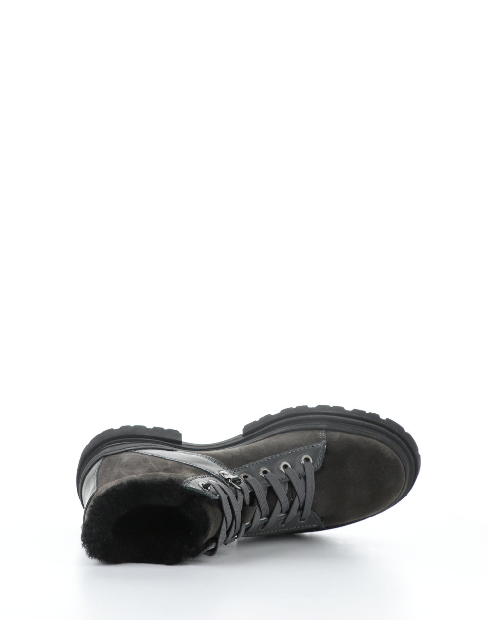 RIVER GREY/BLACK Round Toe Boots