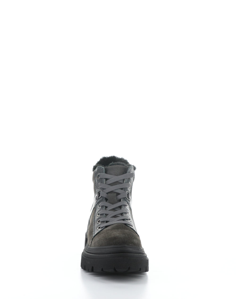 RIVER GREY/BLACK Round Toe Boots