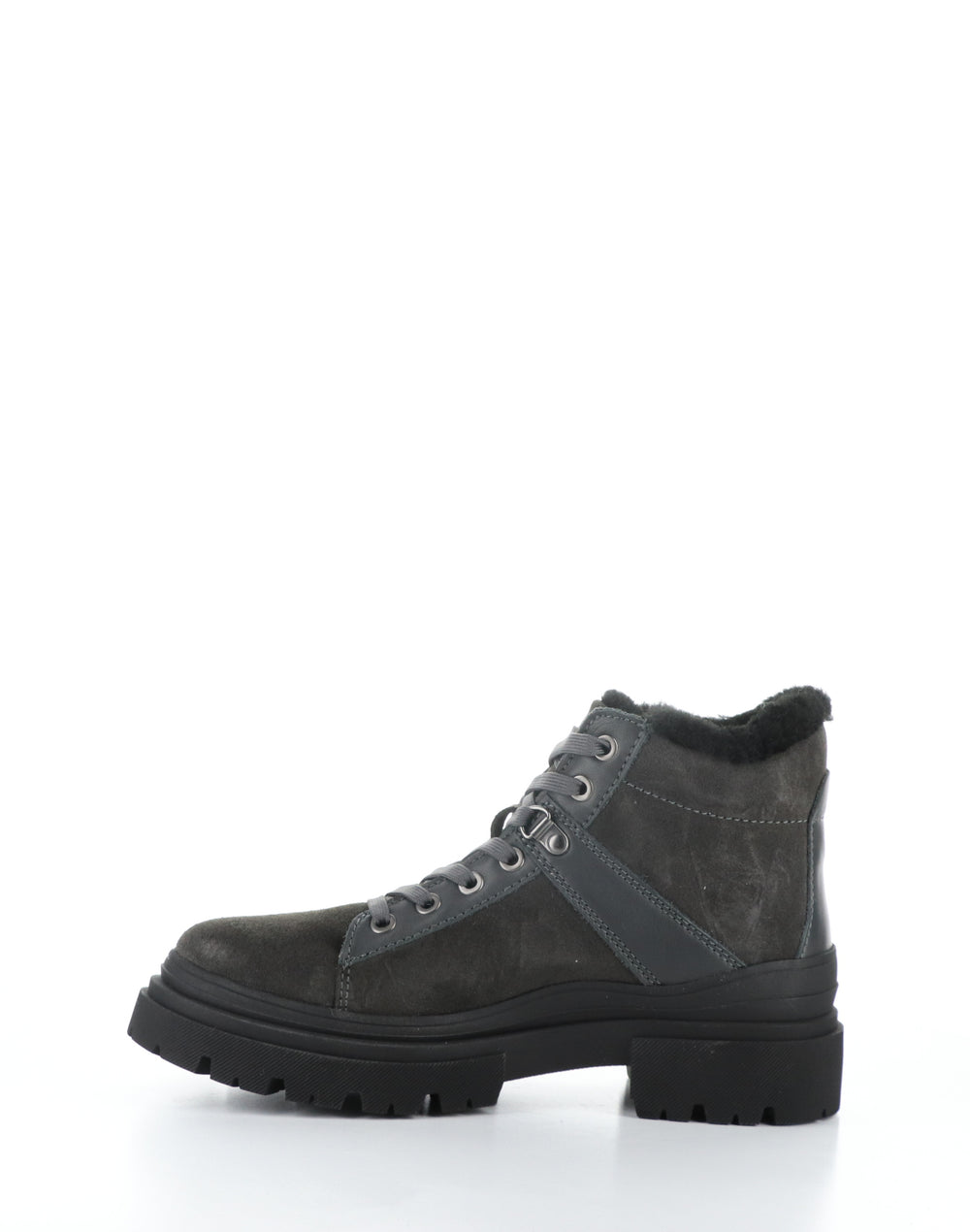RIVER GREY/BLACK Round Toe Boots