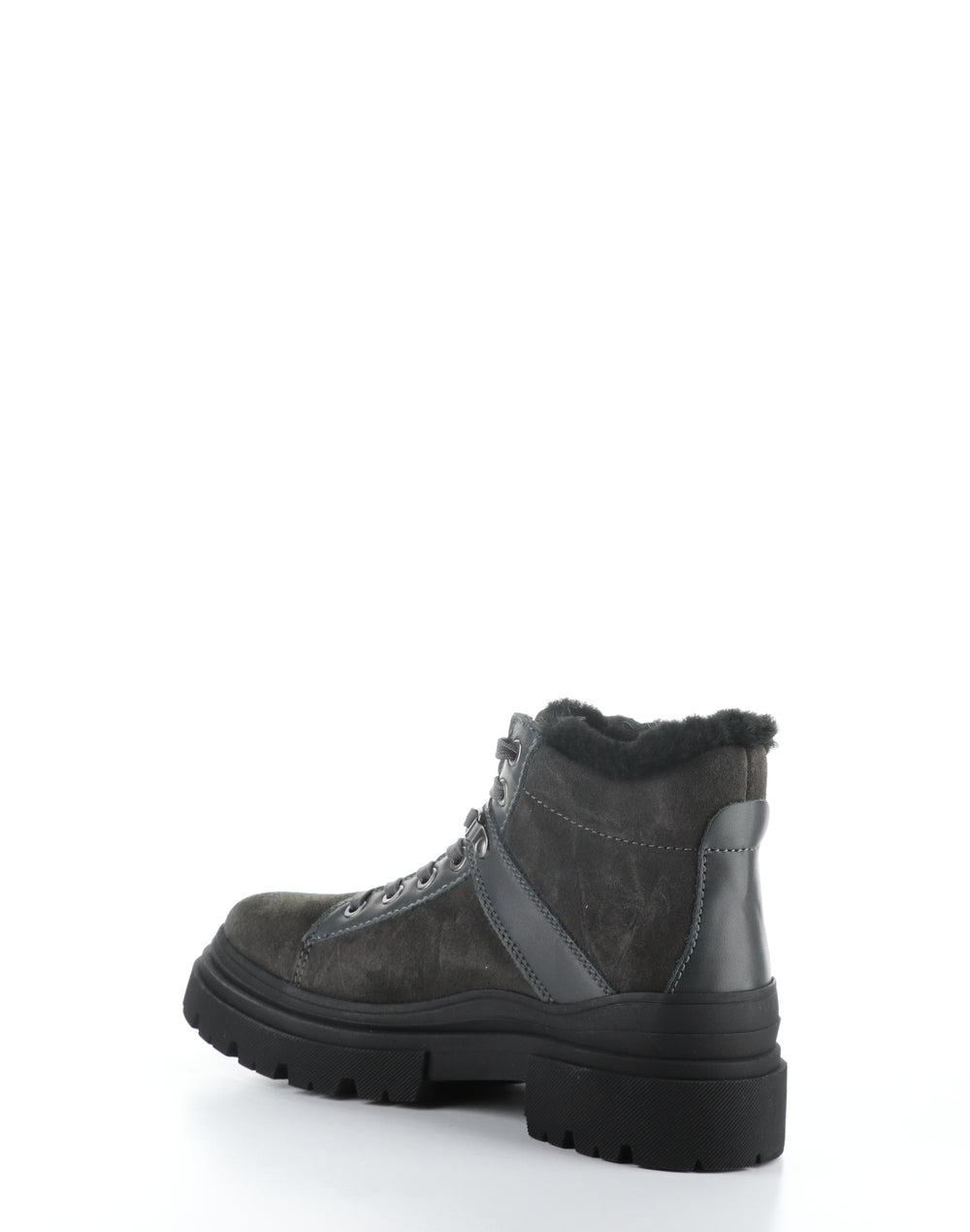 RIVER GREY/BLACK Round Toe Boots