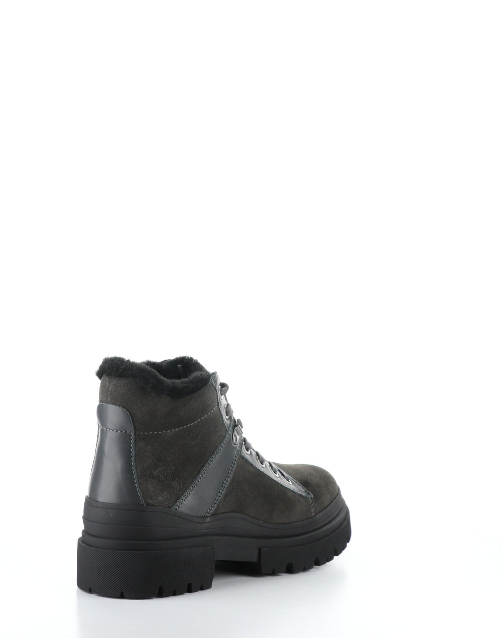 RIVER GREY/BLACK Round Toe Boots