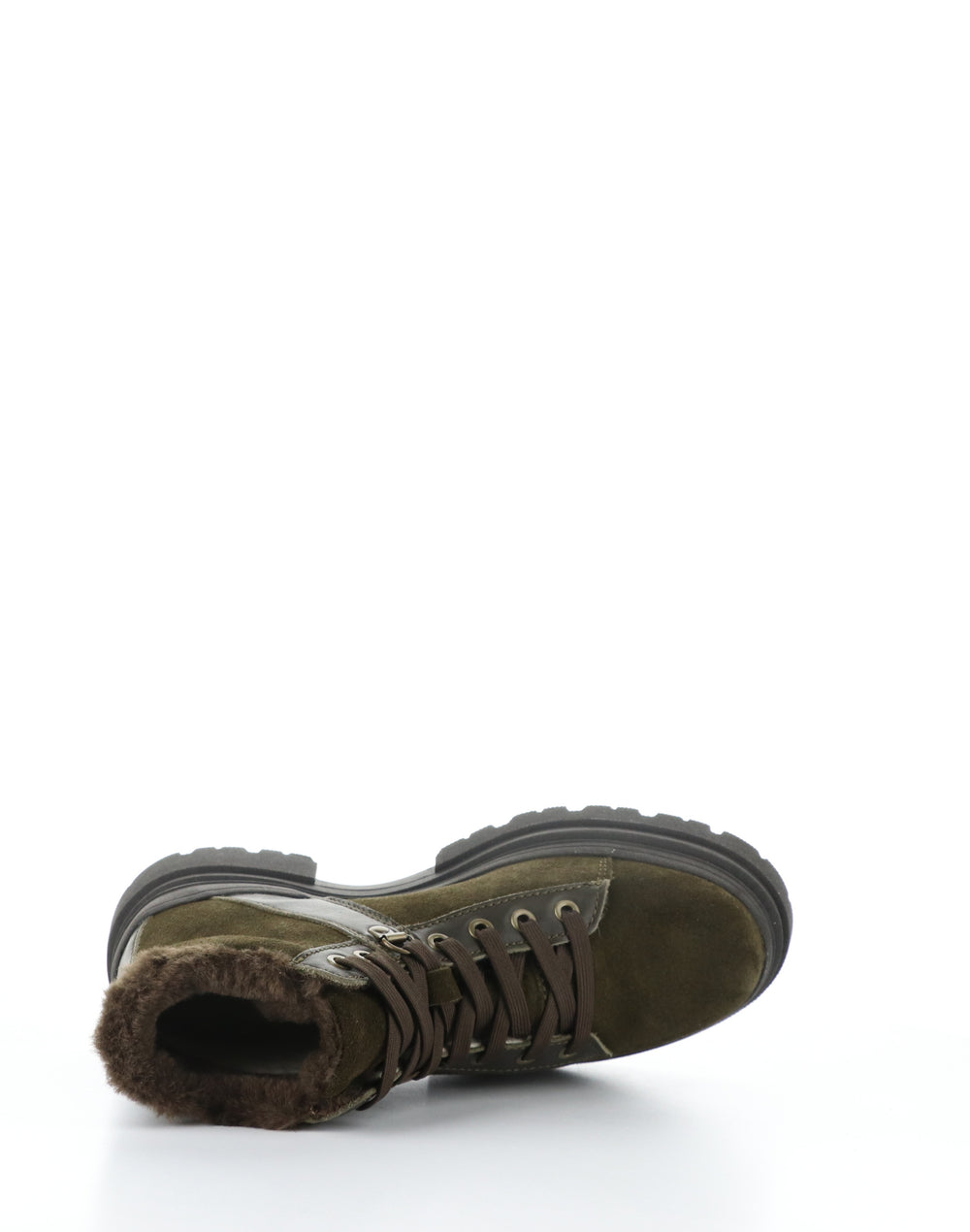 RIVER OLIVE/DARK BROWN Round Toe Boots