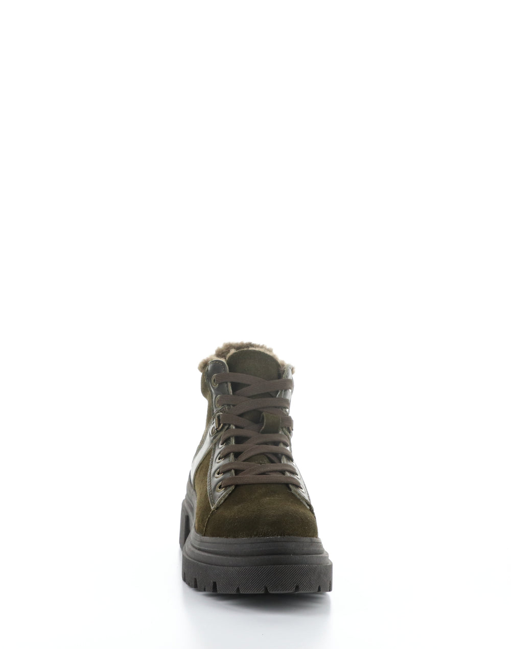 RIVER OLIVE/DARK BROWN Round Toe Boots