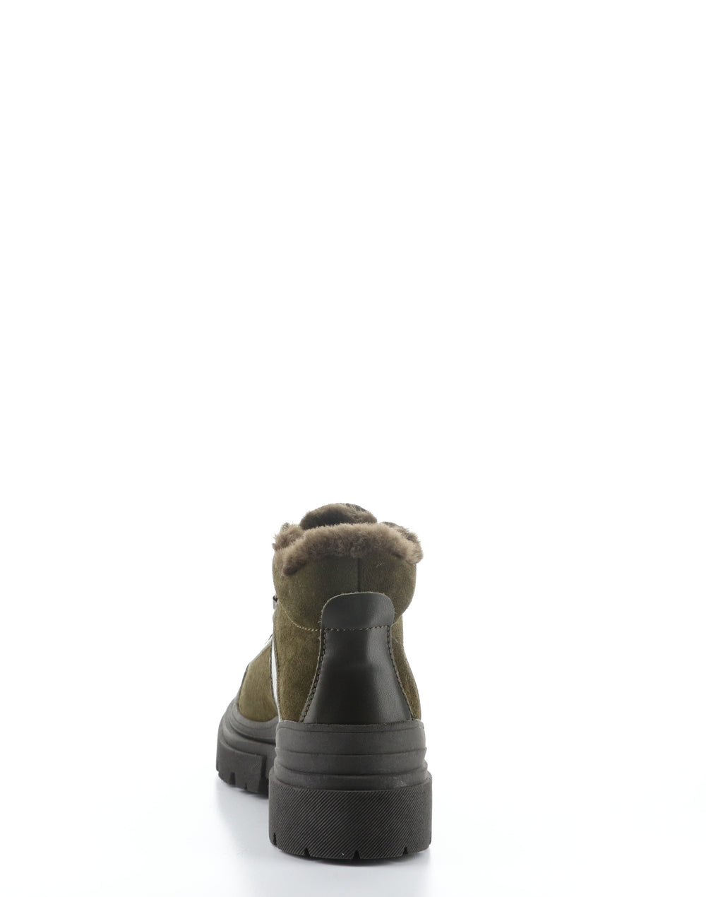 RIVER OLIVE/DARK BROWN Round Toe Boots