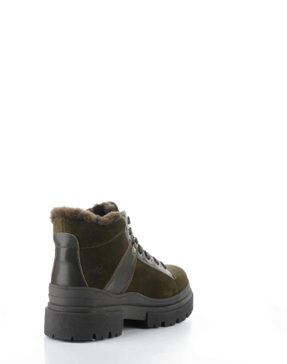 RIVER OLIVE/DARK BROWN Round Toe Boots