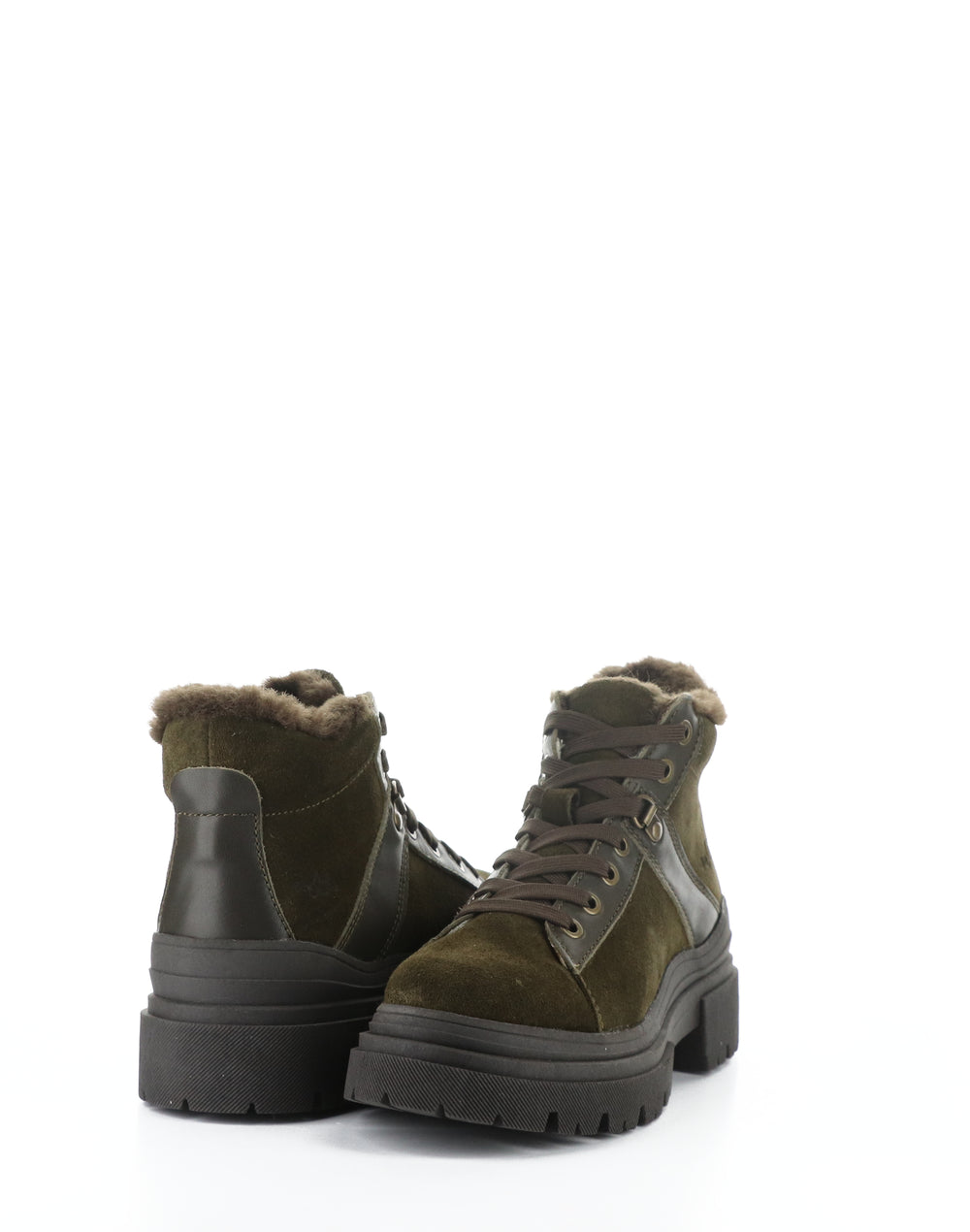 River Olive/Dark Brown Suede/Feel/Murta Faux Fur