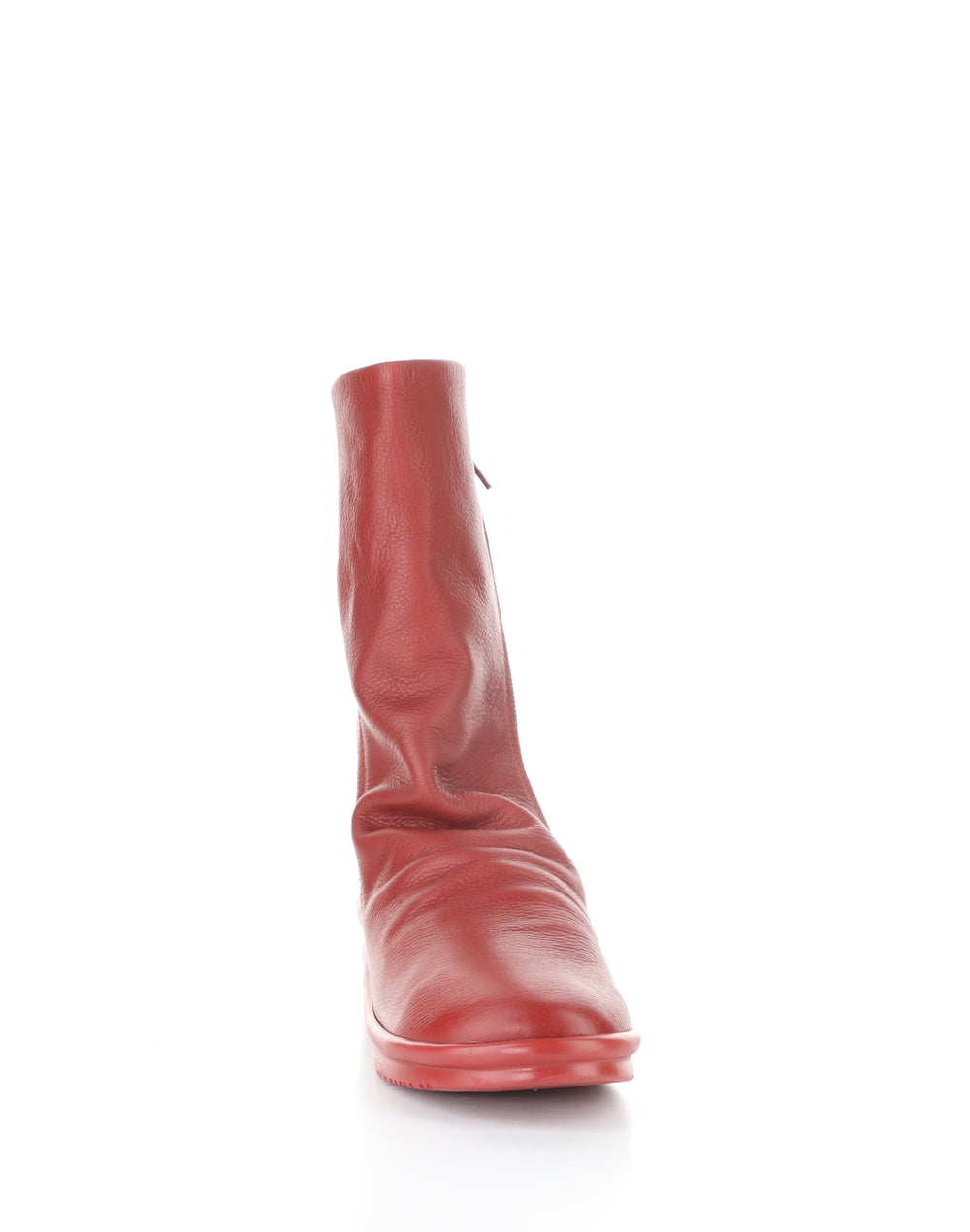 ROTT809SOF 001 RED Round Toe Boots