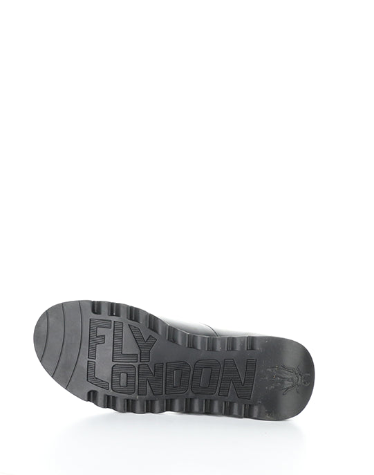 Samp132Fly Black Round Toe Shoes