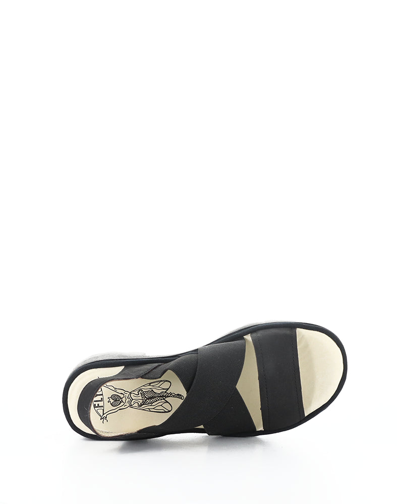 Taji502Fly 000 Black Round Toe Sandals