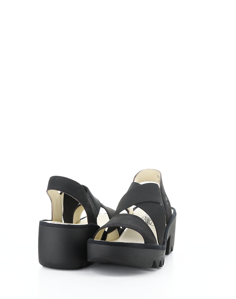 Taji502Fly 000 Black Round Toe Sandals