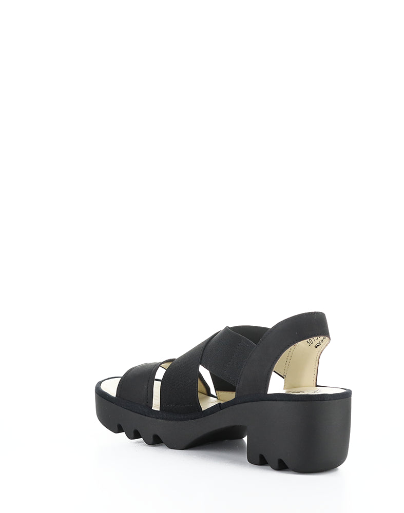 Taji502Fly 000 Black Round Toe Sandals