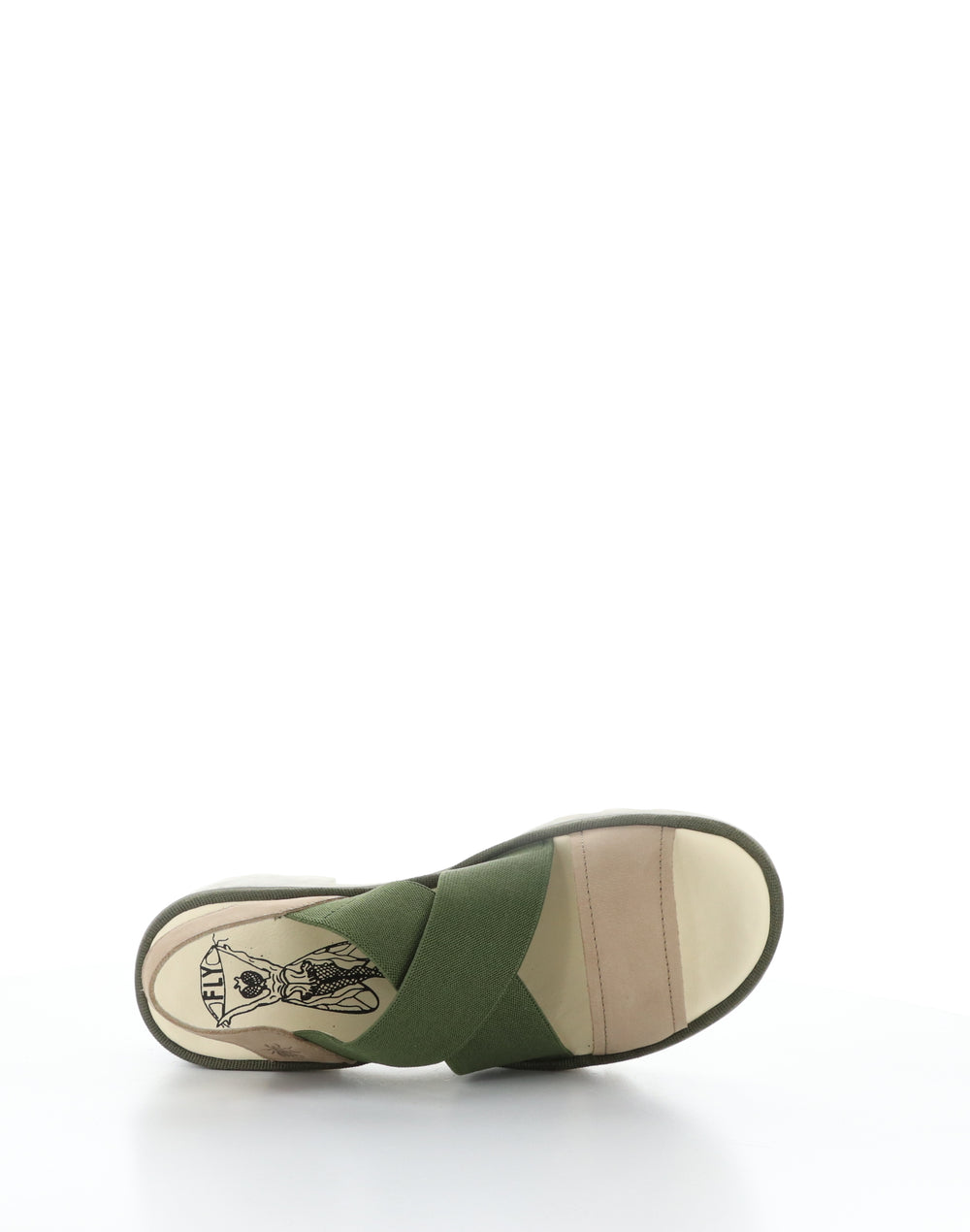 TAJI502FLY 008 TAUPE/KHAKI Round Toe Sandals