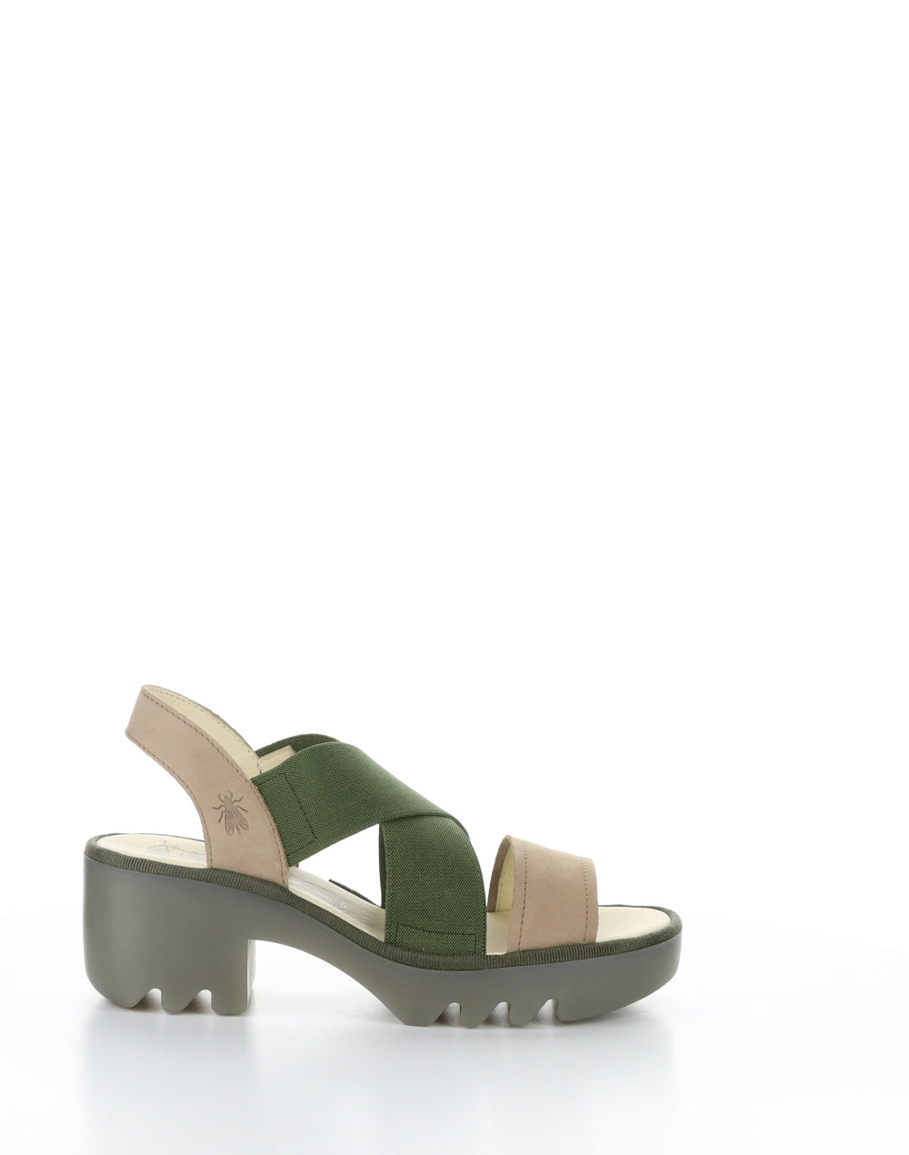 TAJI502FLY 008 TAUPE/KHAKI Round Toe Sandals