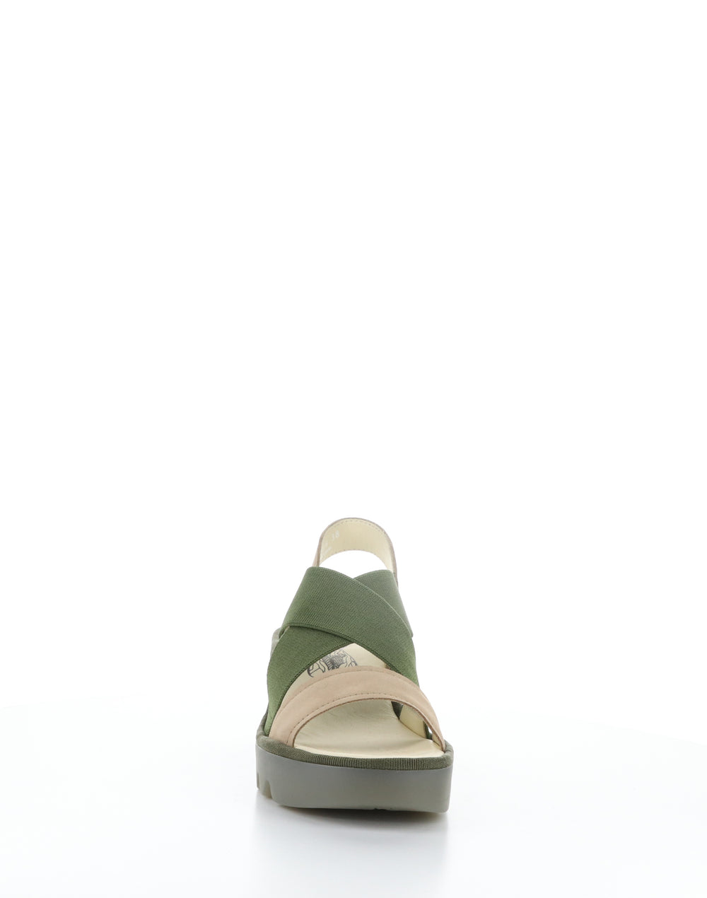 TAJI502FLY 008 TAUPE/KHAKI Round Toe Sandals