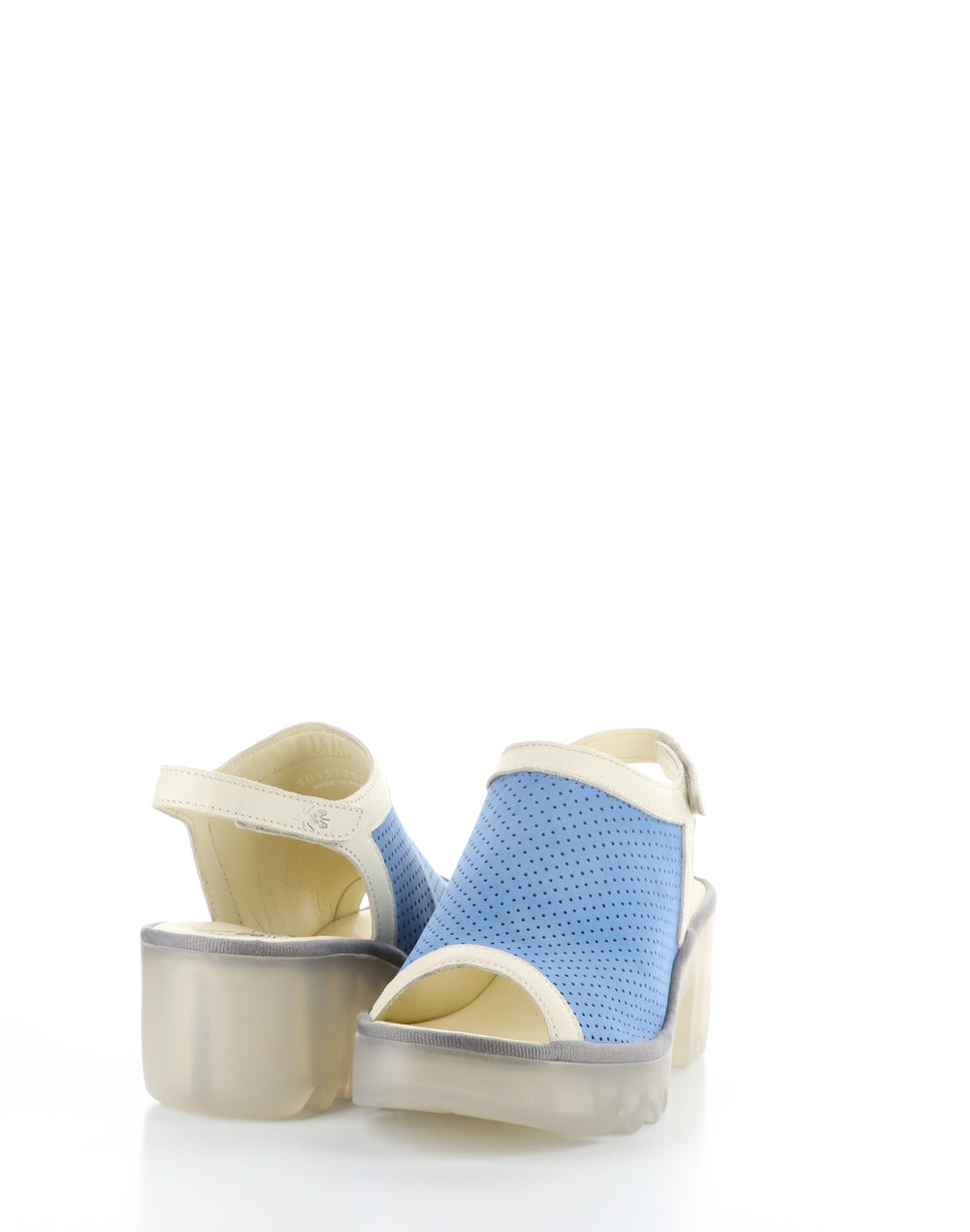 TEIF577FLY 001 BLUE/OFFWHT Round Toe Sandals