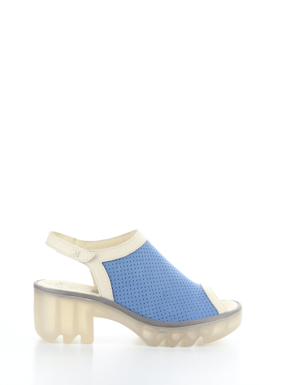TEIF577FLY 001 BLUE/OFFWHT Round Toe Sandals