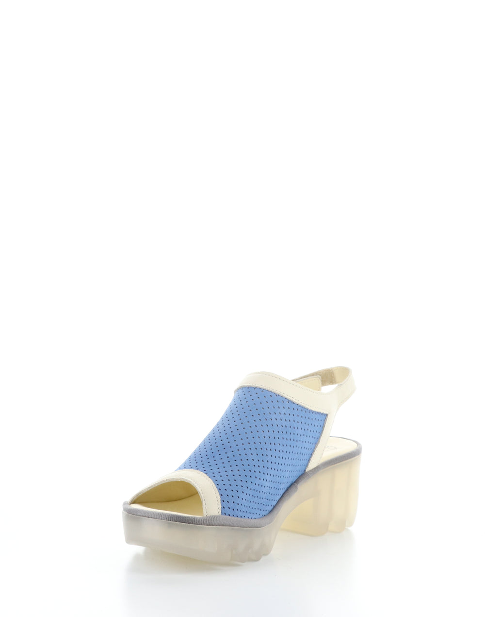 TEIF577FLY 001 BLUE/OFFWHT Round Toe Sandals