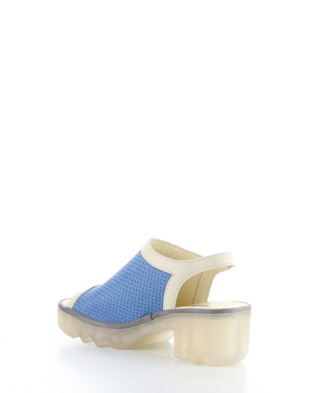 TEIF577FLY 001 BLUE/OFFWHT Round Toe Sandals