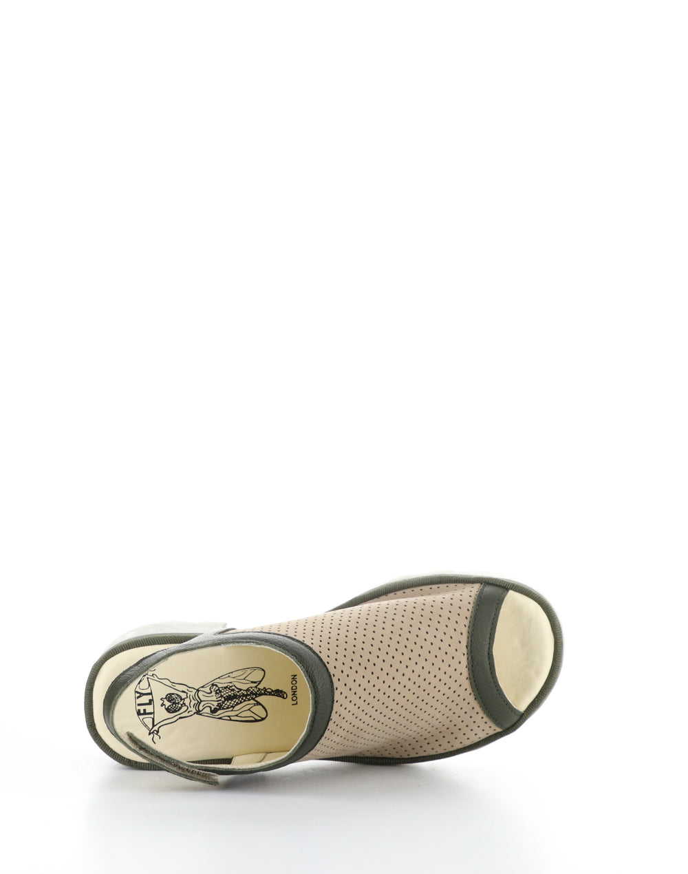TEIF577FLY 002 TAUPE/KHAKI Round Toe Sandals