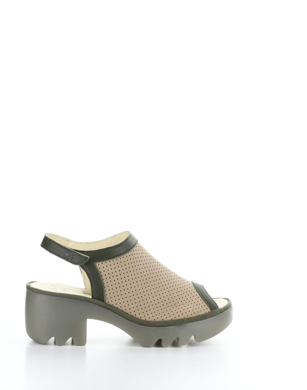 TEIF577FLY 002 TAUPE/KHAKI Round Toe Sandals