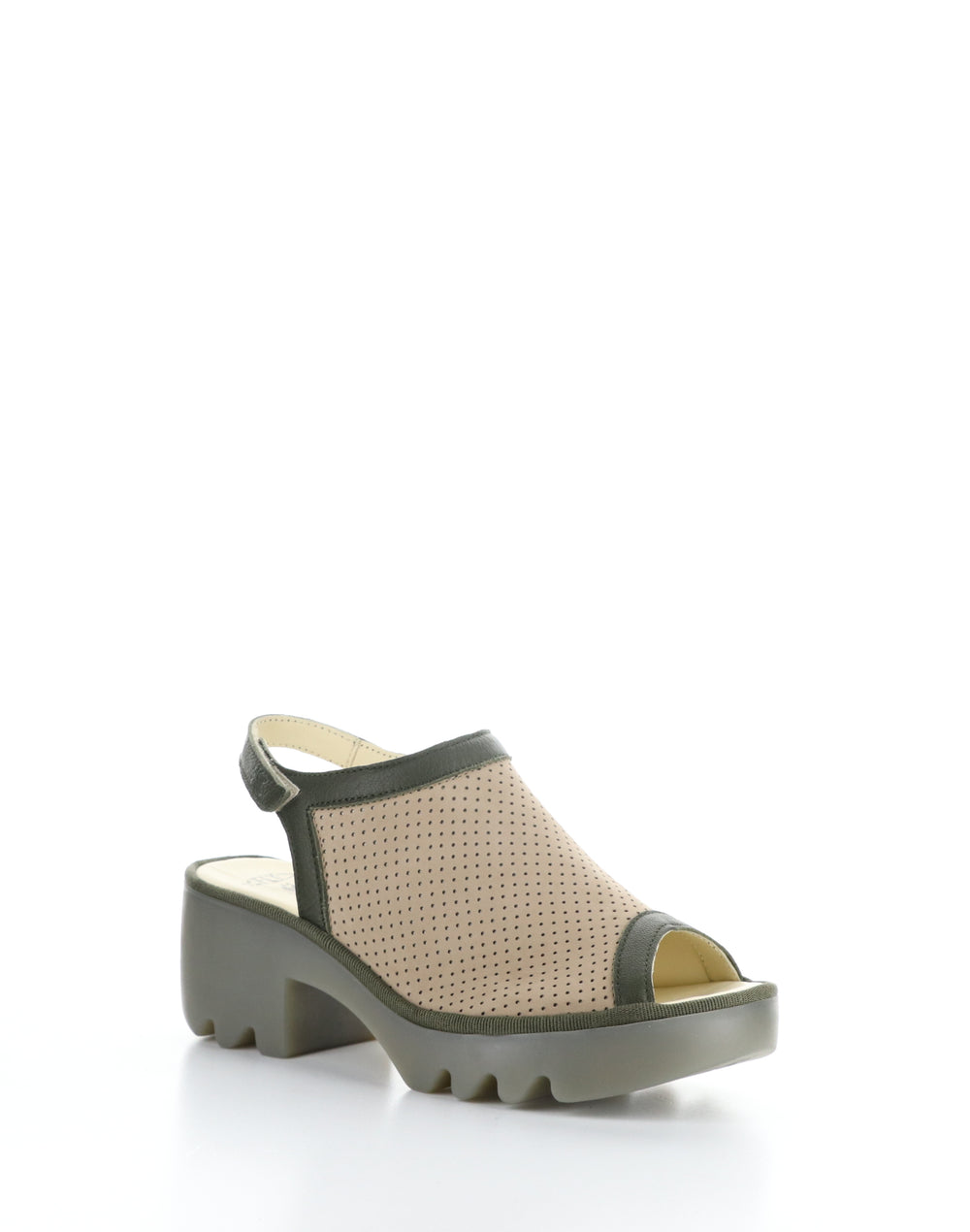 TEIF577FLY 002 TAUPE/KHAKI Round Toe Sandals