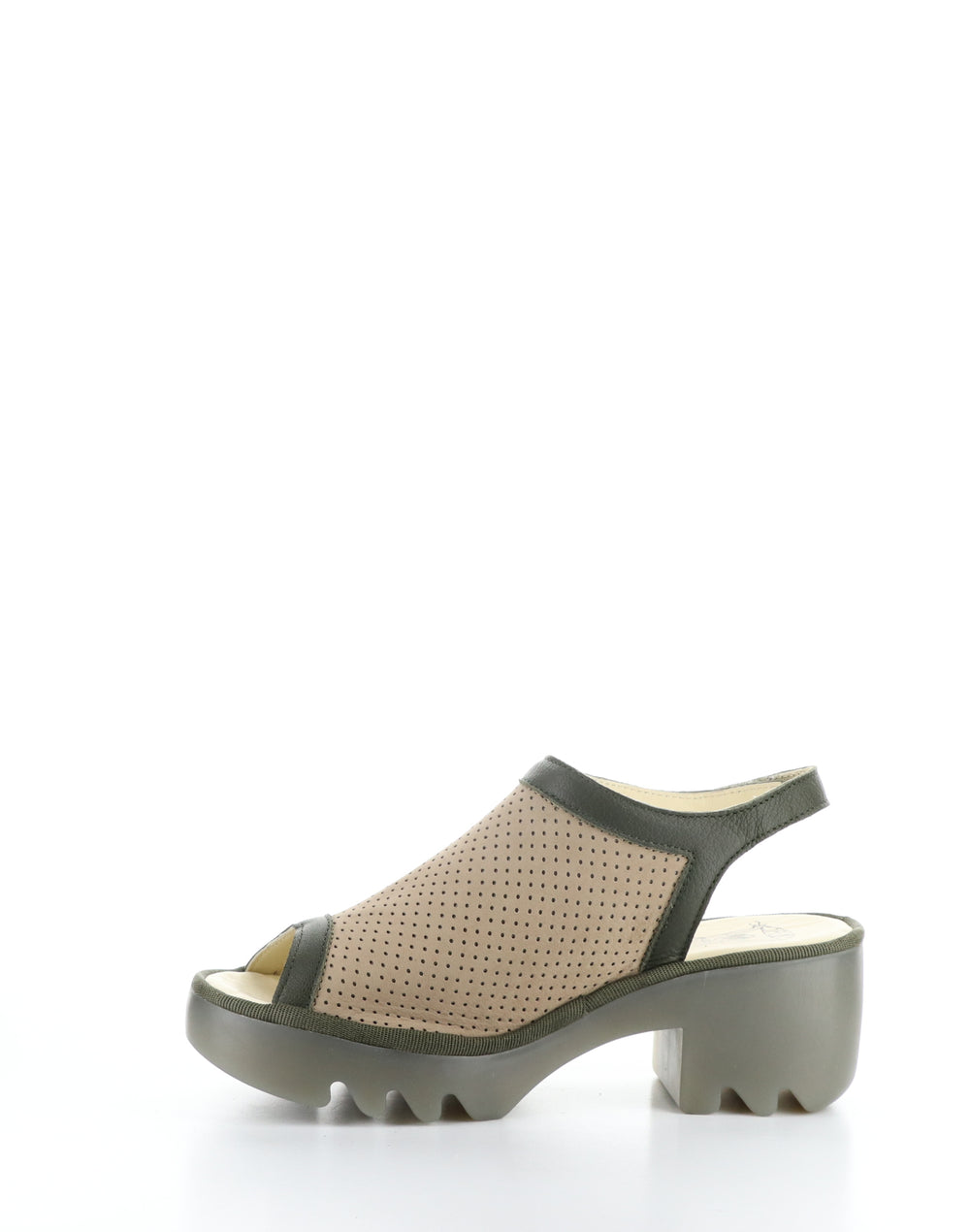 TEIF577FLY 002 TAUPE/KHAKI Round Toe Sandals